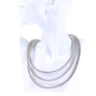 Collana con strass regolabile argento | Vendita accessori online